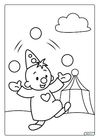 Bumba Circus Kleurplaat kleurplaat — gratis printbare PDF