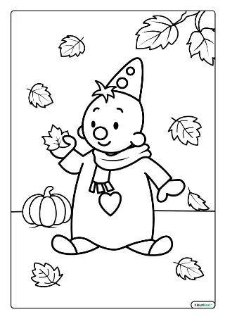 Bumba Herfst Kleurplaat kleurplaat — gratis printbare PDF