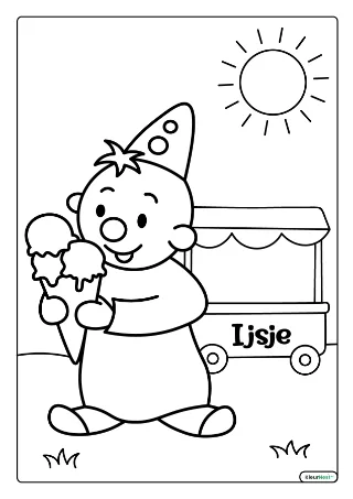 Bumba Met Ijsje Kleurplaat kleurplaat — gratis printbare PDF