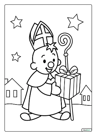 Bumba Sinterklaas Kleurplaat kleurplaat — gratis printbare PDF
