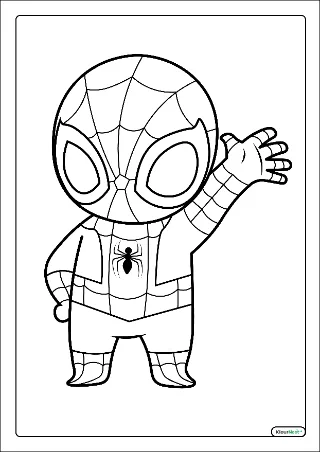 Spiderman kleurplaten — gratis printbare PDF's
