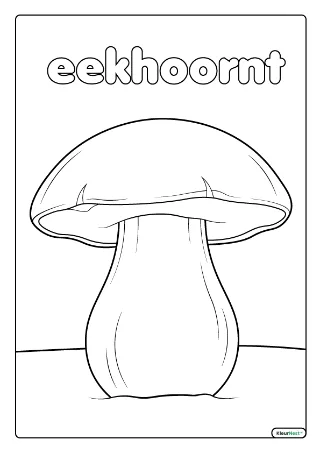 Eekhoorntjesbrood kleurplaat — gratis printbare PDF