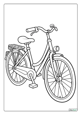 Fiets kleurplaten — gratis printbare PDF's