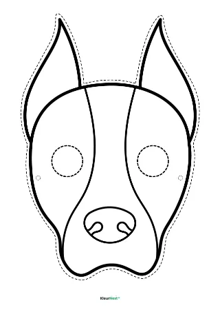 Honden masker — gratis printbare masker (PDF)