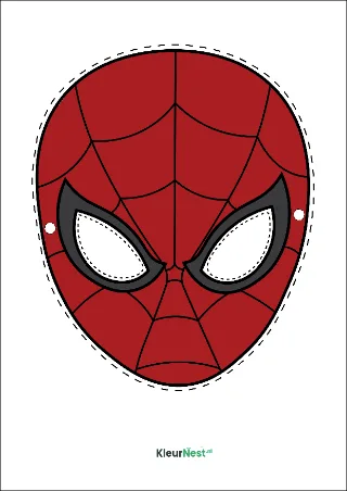 Spiderman masker — voorbeeld