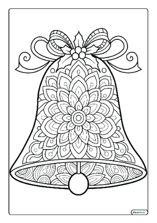 Kerst mandala kleurplaat — gratis printbare PDF
