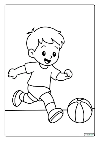 Koningsspelen voor kleuters kleurplaat — gratis printbare PDF