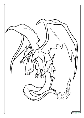 Mega charizard y kleurplaat — gratis printbare PDF