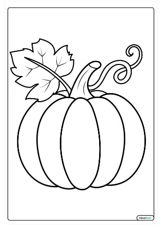 Pompoen kleurplaat — gratis printbare PDF
